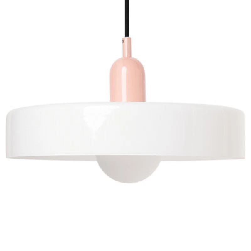 Image of Beliani Pendant Lamp Paala Glass White