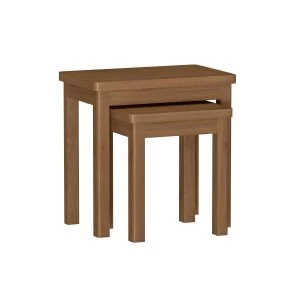 Image of Rosewell Natural Oak Nest of 2 Tables