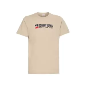 Image of Tommy Jeans Tommy Jeans Athletic T-Shirt Mens - Beige