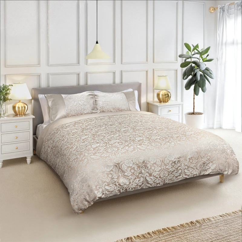 Image of Emma Barclay Eden Duvet Set Double Bed Cream EDENDBCRM