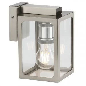 Image of E27 Wall Lantern - Brushed Chrome, 230V, IP23