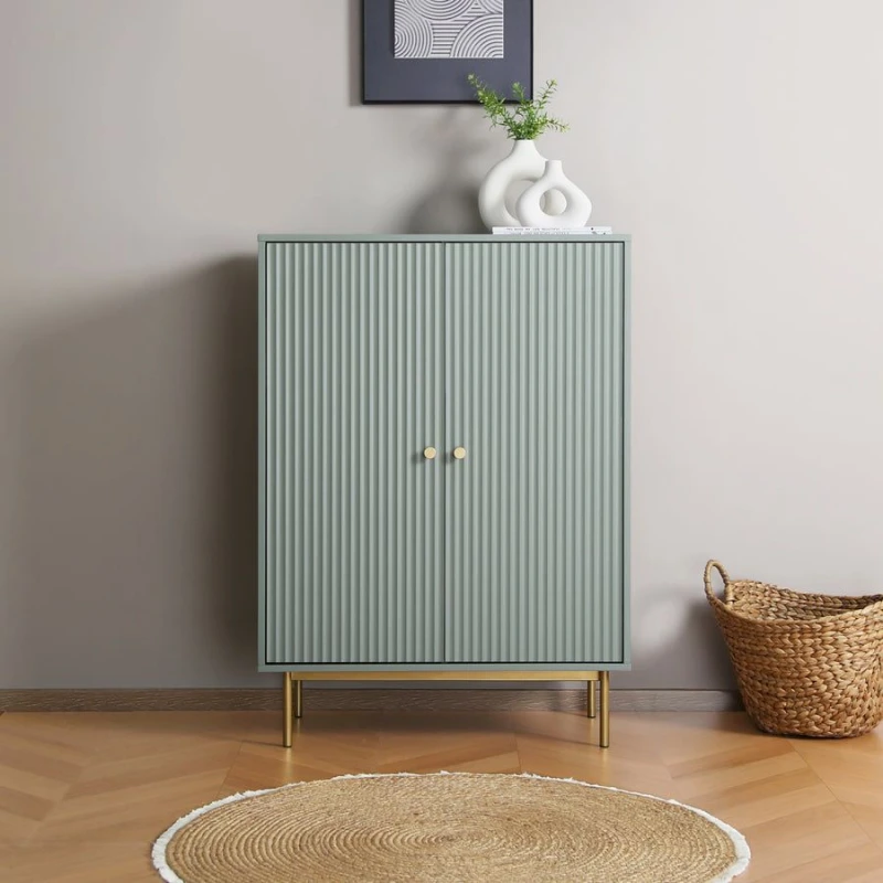 Image of Home Garden Direct Devon - Highboard Storage Cabinet - Sage in Green Green Unisex