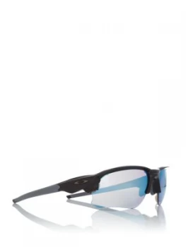 Image of Oakley Polished Black OO9364 Flak Draft rectangle sunglasses Black