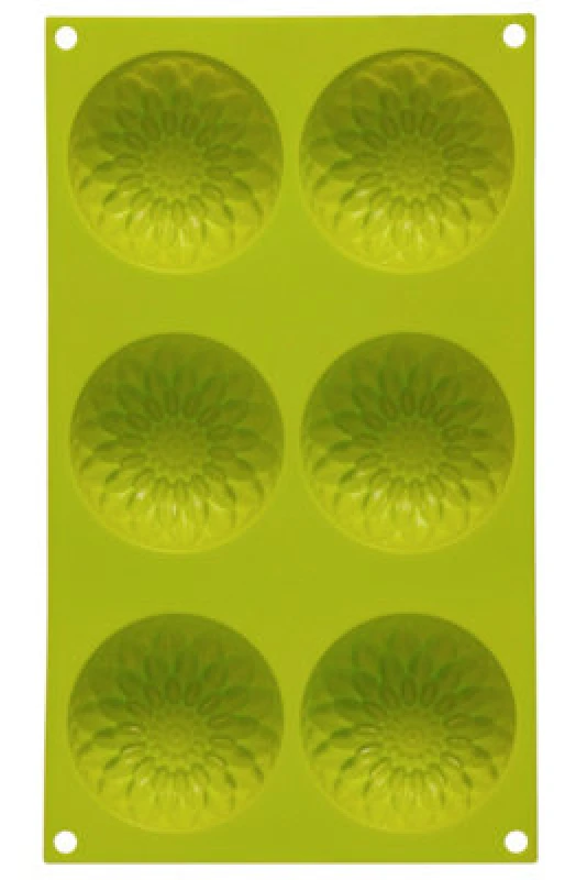 Image of Premier Housewares 6 Sunflower Lime Green Cake Mould Green
