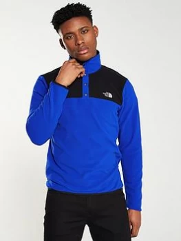 Image of The North Face TKA Glacier Snap-Neck Pullover - Blue, Size L, Men