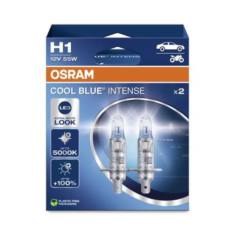 Image of Osram OSRAM 4062172388061 Halogen bulb COOL Blue INTENSE H1 55 W 12 V 4062172388061