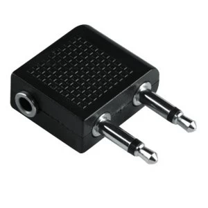 Image of Hama Audio Adapter-Mono 00122383 2 x 3.5 MM Jack Male to 3.5 MM Stereo Jack Socket) Black