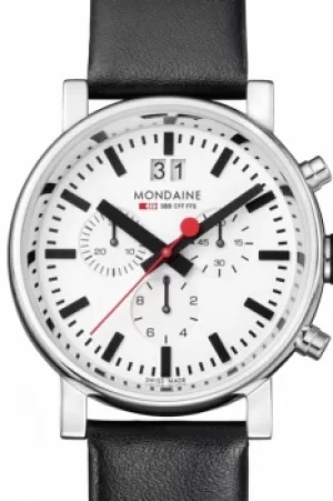 Image of Mens Mondaine Swiss Railways Chronograph Watch A6903030411SBB