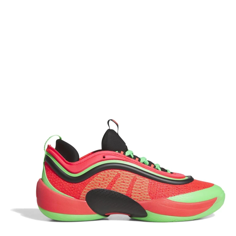 Image of adidas Unisex Adults DON Issue 99 Basketball Trainers Red/Black/Green unisex 7 (40.7)