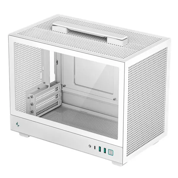 Image of DeepCool CH160 WH Ultra-Portable SFF MiniITX Gaming PC Case - White - R-CH160-WHNGI0-G-1