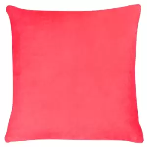 Image of Tanda Velvet Cushion Glo Pink/Glo Orange