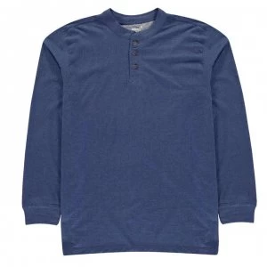 Image of Gelert Henley Collar Top Mens - Medium Blue