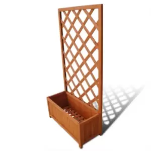 Image of VidaXL Trellis Planter 70 x 30 x 135 cm