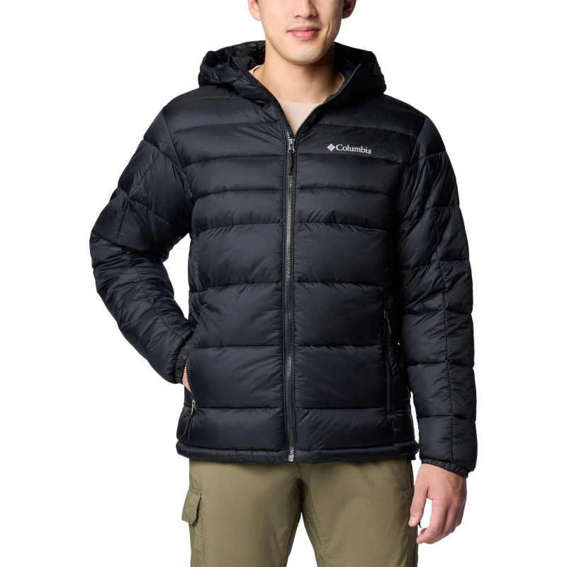 Image of Columbia Mens Buck Butte Water-Resistant Faux Down Insulated Puffer Jacket Black male Small