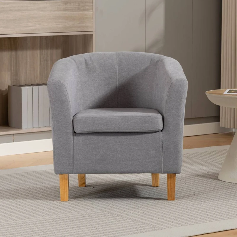 Image of Artemis Home Millie Fabric Accent Chair in Grey Size: 1 Pack Grey Unisex 1 Pack