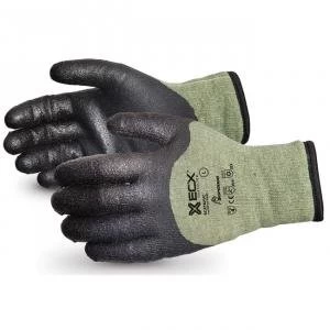 Image of Superior Glove Emerald Cx KevlarSteel Winter PVC Palm Black M Ref