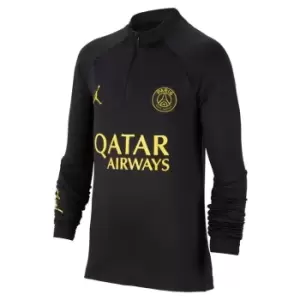 Image of Air Jordan Paris Saint Germain Drill Top Juniors - Black