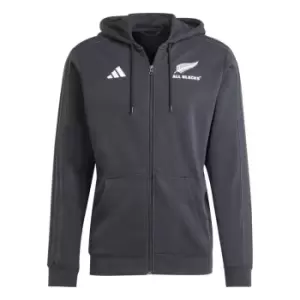 Image of adidas All Blacks 3 Stripe Full Zip Hoodie 2023 Adults - Black