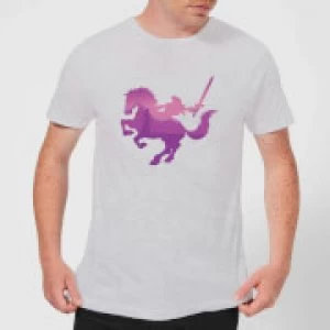 Image of Nintendo The Legend Of Zelda Silhouette Mens Light Grey T-Shirt - M - Light Grey