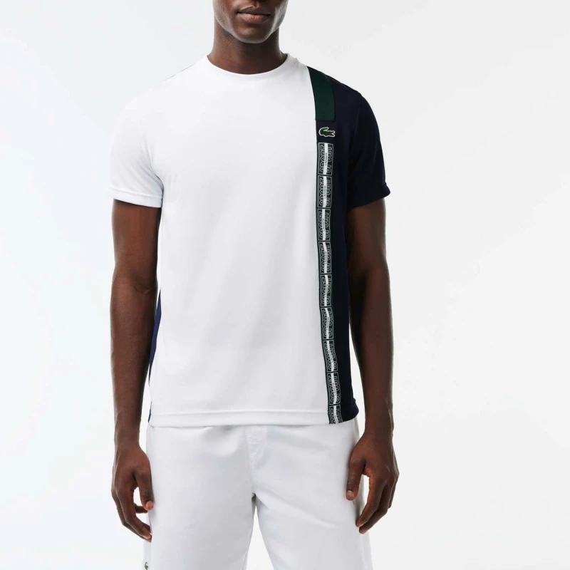 Image of Lacoste Regular Fit Recycled Fabric Tennis T-Shirt - Multi Multi XS