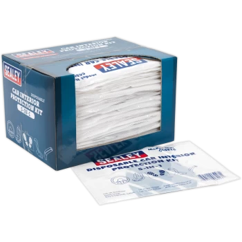 Image of Sealey 5-In-1 Disposable Car Interior Protection Kit Pack of 50