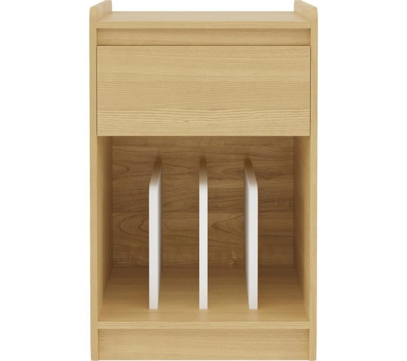 Image of ALPHASON Oslo ATTS1101 Turntable Stand - Light Oak & White, Brown,White 5060669119630