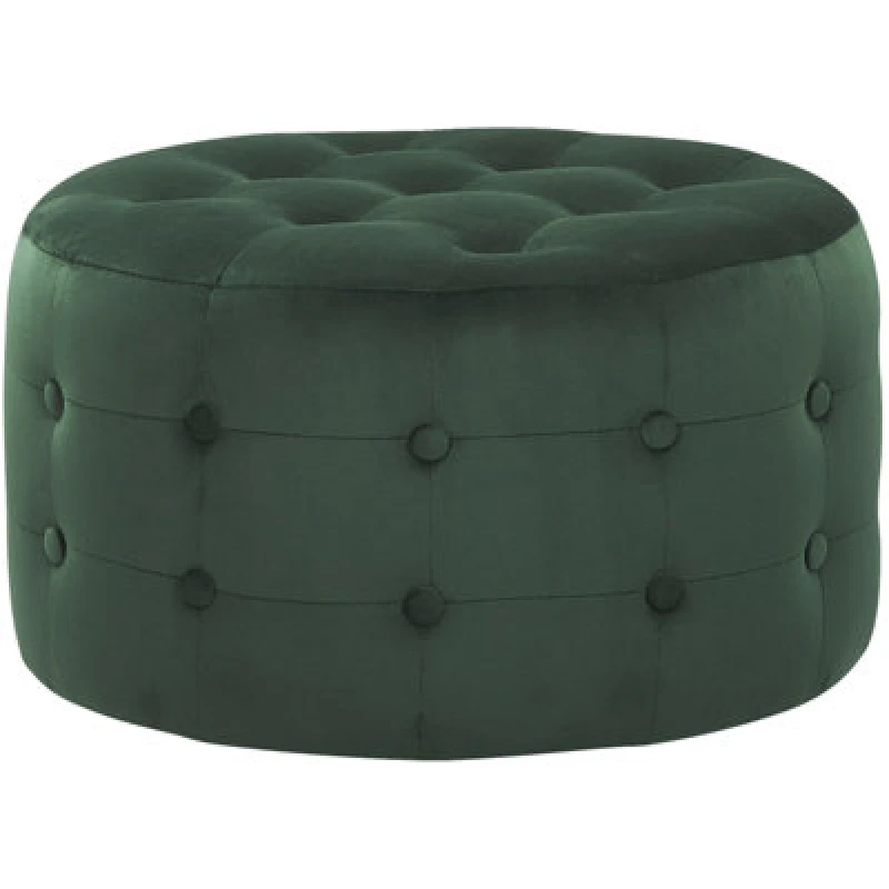 Image of Beliani Pouffe Tampa Velvet Dark Green