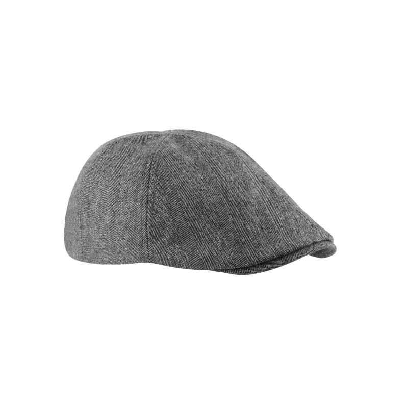 Image of Beechfield Beechfield Men Ivy Flat Cap in Grey Grey One Size Male 5063377408133