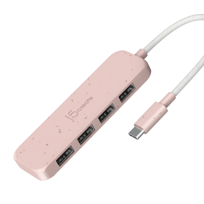 Image of j5 create j5create Eco-Friendly USB-C to 4-Port Type-A Gen 2 Hub JCH341ER-N