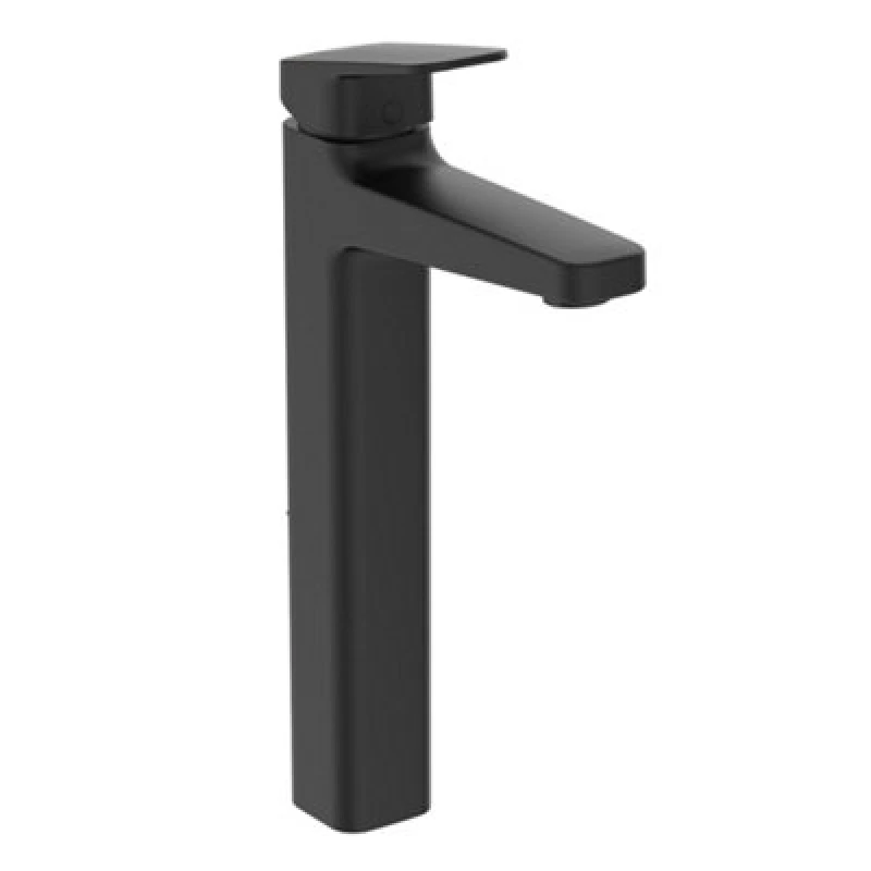 Image of Ideal Standard Ceraplan Tall Black Square Basin Mono Mixer Tap