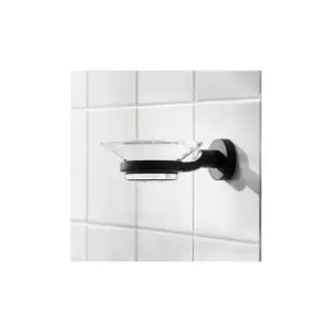 Image of Bond Soap Dish - Black - 8704B - Black - Miller