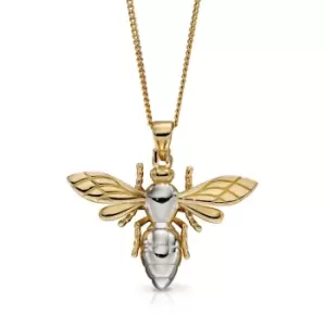 Image of JG Signature 9ct Yellow & White Gold Bee Necklace