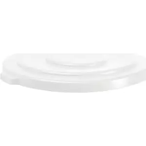 Image of Rubbermaid Flat lid, round, for 37 litre container, white