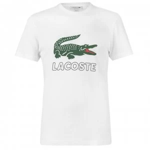 Image of Lacoste Logo Tee - Blanc