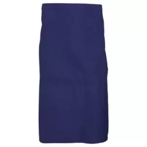 Image of Dennys Adults Unisex Catering Waist Apron With Pocket (One Size) (Navy Blue)