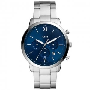 Image of Fossil Blue And Silver 'Neutra Chrono' Chronograph Classical Watch - FS5792