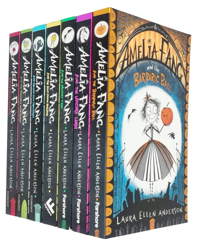 Image of Amelia Fang Series 7 Books Collection Set by Laura Ellen Anderson (Amelia Fang and the Memory Thief, Amelia Fang and the Unicorn Lords) Laura Ellen An
