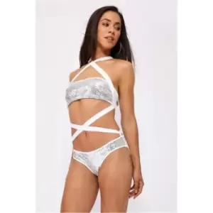 Image of I Saw It First White Sequin Bikini Bottoms - White