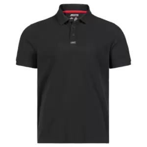 Image of Musto Mens Essential Pique Organic Cotton Polo Shirt Black XL