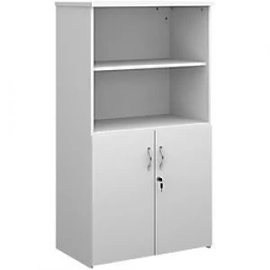 Image of Dams International Combination Unit with Lockable Door and 3 Shelves Universal 800 x 470 x 1440 mm White