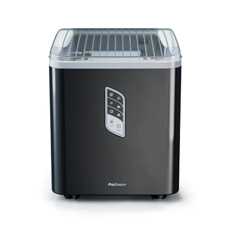 Image of Pro Breeze Countertop Ice Cube Maker - 2L Self-Cleaning Machine With 15kg Daily Output in Black Unisex