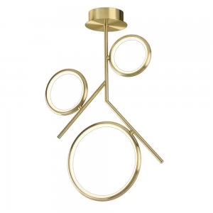 Image of Ceiling, 36W LED, 3000K, 2700lm, IP20, Satin Gold