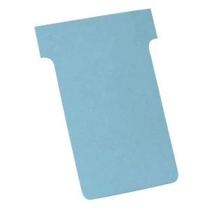 Image of Nobo T Cards Size 2 Light Blue Pack of 100 T Cards Ref 32938908