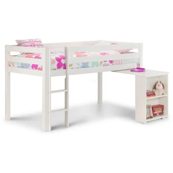 Image of Surf White Children'S Cabin Bed With Desk - 3ft Single 90 x 190 - Tent Sold Seperately - Georgianna