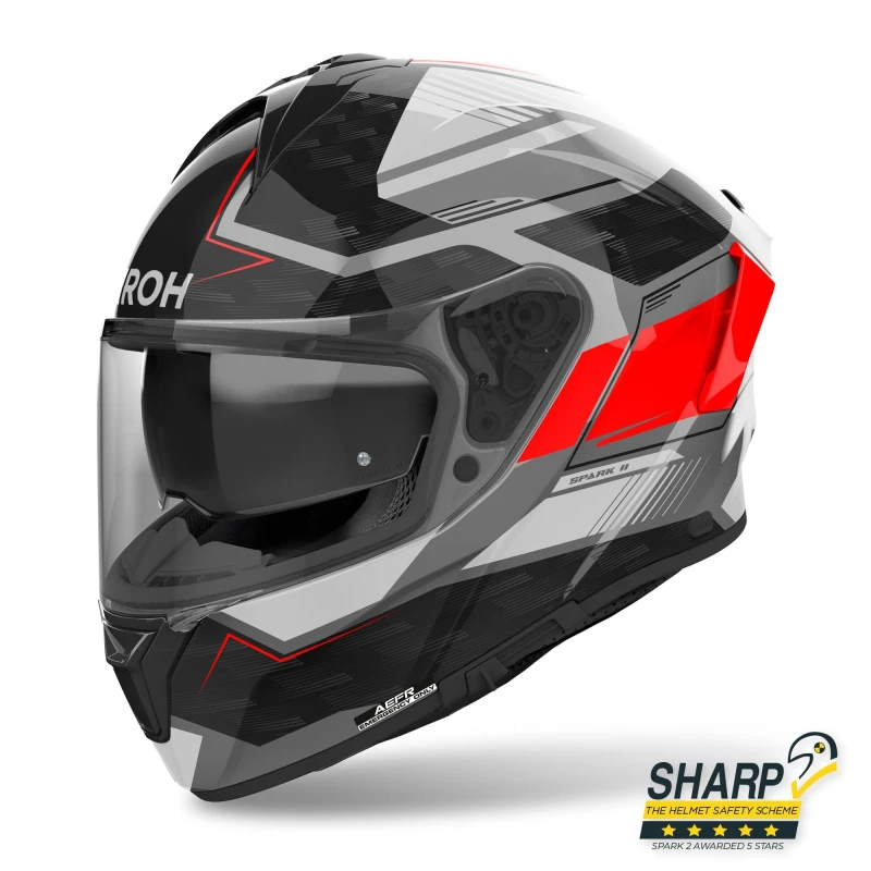 Image of Airoh Spark 2 Zenith Red Gloss Full Face Helmet Size M