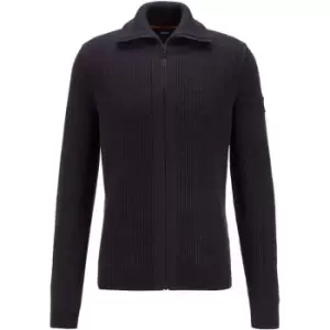Image of Boss Kelbow Knitted Jacket - Blue