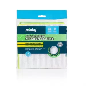 Image of Anti Bacterial Kitchen Cloths (Pack of 2)
