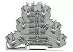 Image of Wago 2002-3208 Terminal Block, Din Rail, 6Pos, 12Awg