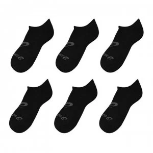 Image of Asics Invisible 6 Pack Socks Junior - Black