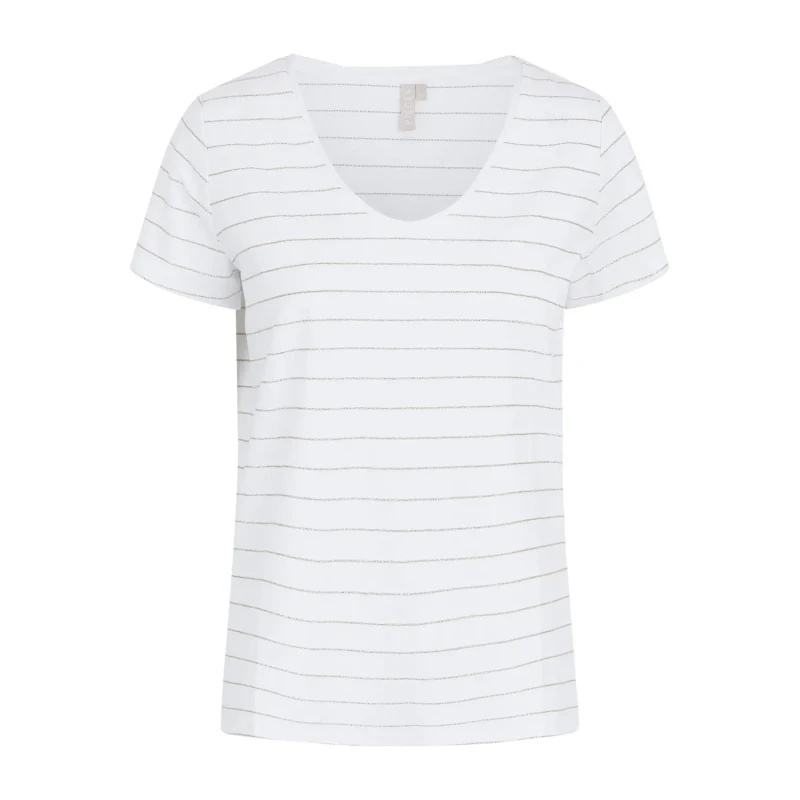 Image of Pieces Womens T-Shirt Pieces Milona Blanc Female S
